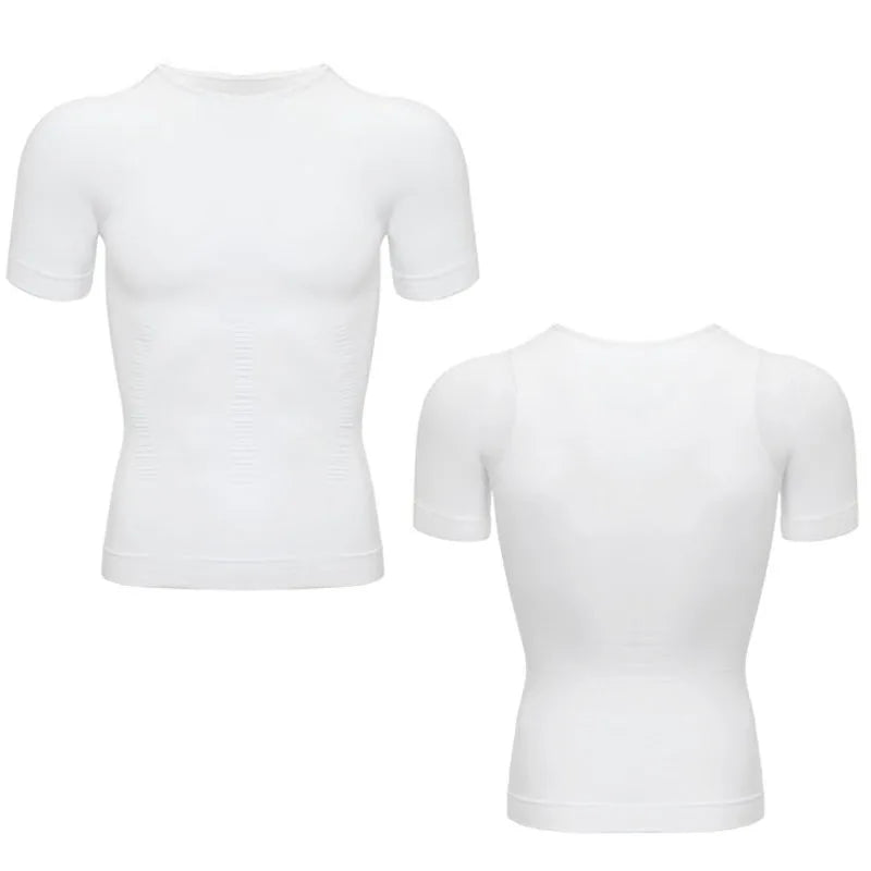 Gilet Canotta Snellente Uomo | Shapewear Modellante Vita e Postura — Controllo Pancia