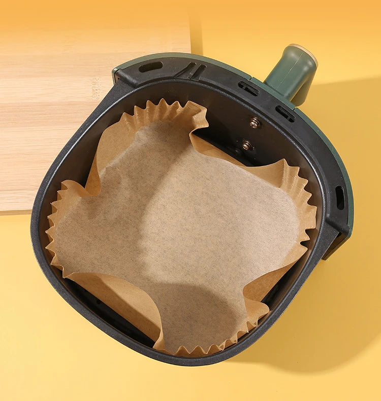 Carta Forno per Friggitrice ad Aria - 50 Fogli Antiaderenti Monouso - Spedizione Gratuita