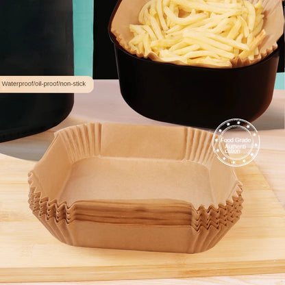 Carta Forno per Friggitrice ad Aria - 50 Fogli Antiaderenti Monouso - Spedizione Gratuita